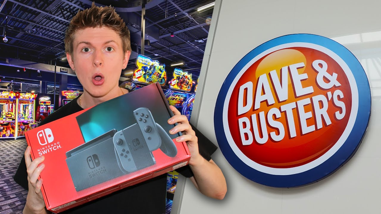I Won a Nintendo Switch at Dave & Busters Arcade!!