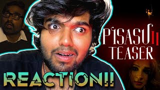 Pisasu 2 (Tamil) Official Teaser | REACTION!! | Andrea Jeremiah | Mysskin | Karthik Raja