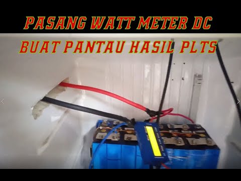 Cara Menggunakan Watt Meter Dc Solar Cell Youtube