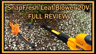 SnapFresh Leaf Blower - 20V Cordless Leaf Blower with Battery \u0026 Charger Only $69 - FULL REVIEW