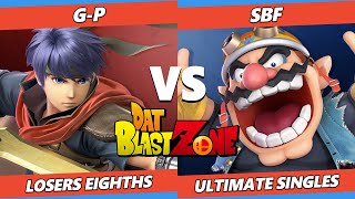 DAT BlastZone 32 Top 8 - G-P (Ike) Vs. SBF (Wario) SSBU Ultimate Tournament