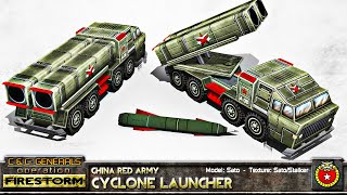 Cyclone Launcher vs USA High Tech (MOD OPERATION FIRESTORM) C\u0026C Generals Zero Hour