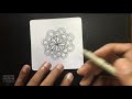 lets create zentangle with tangle scallop art therapy