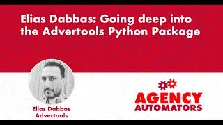 Elias Dabbas: a deep dive into Python, his amazing library advertools, and visualizations