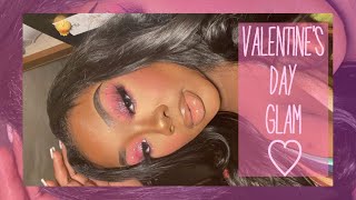 EUPHORIA INSPIRED VALENTINE’S DAY MAKEUP! 🤍 | Rhinestone Glam Makeup Look! Erica Danley