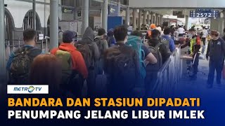 Bandara Soetta dan Stasiun Senen Dipadati Penumpang Jelang Libur Imlek