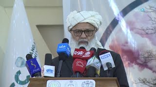 ننګرهار کې د اقلیمي بدلون نړیوال کنفرانس کې د چارو د ادارې لوی رییس شیخ نورالحق انور وینا