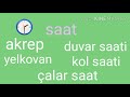 Թուրքերեն դաս 2 Ժամերը թուրքերենում ժամը քանիսն է
