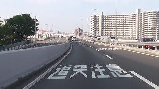 阪神高速道路　豊中南IC～堺線分岐　大阪府　走行動画　2016・5・29（日）