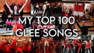 my top 100 glee songs