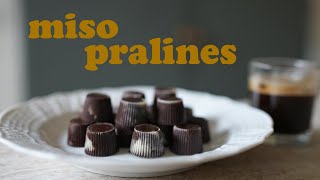 Make your own simple Pralines with Miso Caramel Filling | Golden Beetroot Part 2