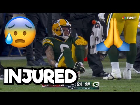 Christian Watson NASTY INJURY Vs Chiefs 🙏 Chiefs Vs Packers 2023 ...