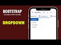 Code with phone. Bootstrap dropdown button tutorial.