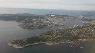 Landing in Kristiansund, Norway