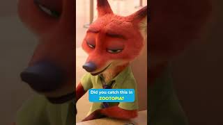 Did you catch this in ZOOTOPIA
