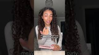 oopsie #grwm #girls #females #curls #curlyhair #hair #straighthair