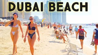 Dubai Beach Walk |4K| JBR , Marina Beach Dubai Summer 2022 🇦🇪