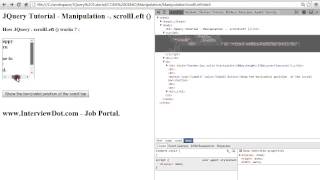 SCROLLLEFT METHOD JQUERY DEMO