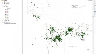 Calculating Kernel Density from point locations in ArcMap: Coyote exercise
