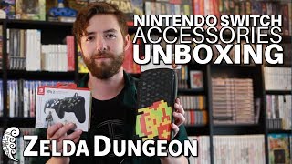 PDP Nintendo Switch Accessory Unboxing - Slim Travel Case \u0026 Faceoff Delux Wired Controller Review