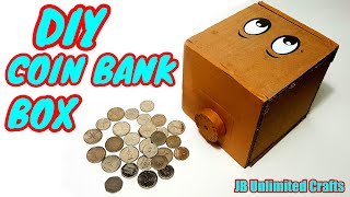 How to: DIY-Coin Bank Box with Cardboard