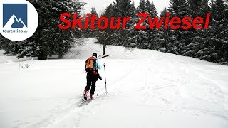 Zwiesel Skitour im verschneiten Bad Tölz | tourentipp.com