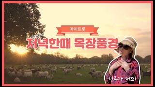 저녁한때 목장풍경(위키리 Wicky Lee) | Evening view of the ranch | 마미트롯 | K-트로트 | korea grandma | old kpop