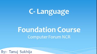 Chapter 3 Video 17 :- C language Nested Loop Pattern Program 2