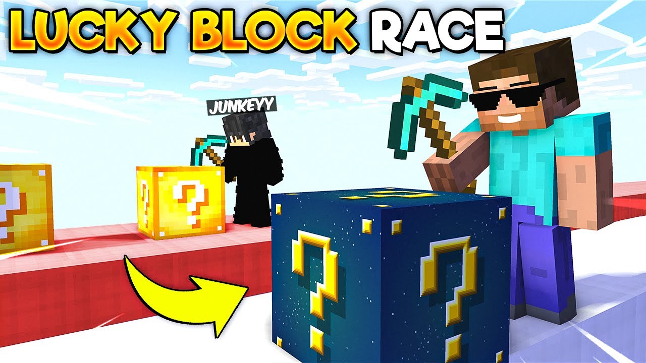 Extreme LUCKY BLOCK RACE In Minecraft... - YouTube