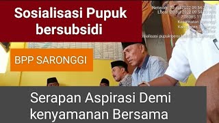 SOSIALISASI pupuk bersubsidi ( Permentan No 10 tahun 2022 )