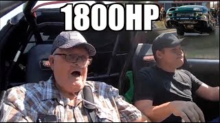 79 Year Old Grandfather Rides in 1800HP Supra for Fathers Day (PRICELESS REACTION!)