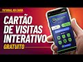 COMO FAZER CARTÃO DE VISITAS DIGITAL (Tutorial Completo)