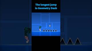 The longest jump in Geometry Dash #shorts #geometrydash #meme