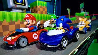 Mario Kart Hotwheels Diecast Race!
