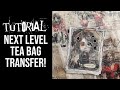 How to transfer ANY digital image to a tea bag! ❤️ TUTORIAL ❤️ TEA BAG TRANSFER❤️