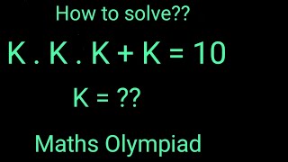 Nice exponent Math Simplification |Olympiad |Algebra solution Maths tricks Find =K