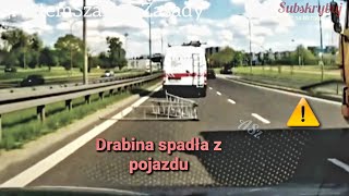 Drabina spadła z pojazdu ⚠️ 21.05.2021 Generała Władysława Andersa DK19 Białystok