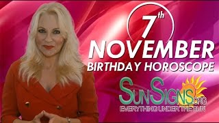 November 7th Zodiac Horoscope Birthday Personality - Scorpio - Part 1