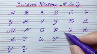 Cursive writing a to z | Cursive writing abcd | Cursive capital letters abcd | Cursive handwriting