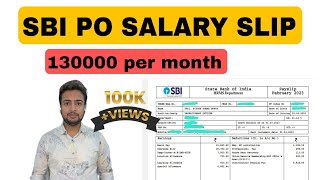 My SBI PO Salary Slip 2023 | ₹130000 per month | Bank PO Salary | हिंदी में #sbiposalary