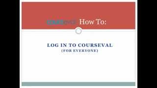 How To - Log in to CoursEval