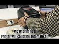 Gainscha GA-3406T Barcode Printer auto calibrate different label rolls