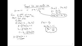 How to find the tangent and normal line equations