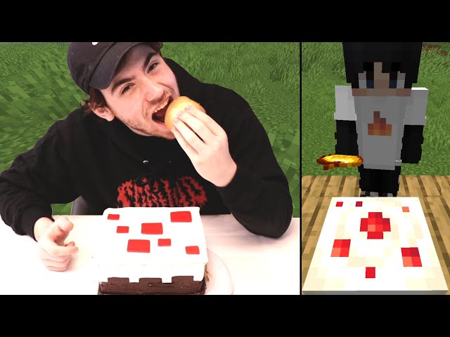 Minecraft Food In Real Life Big Mcdonald S Menu Shake Up With Three
