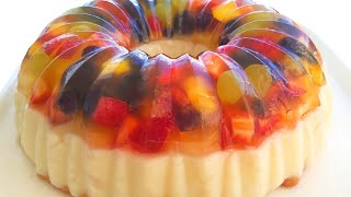 5 min amazing dessert / milk dessert recipe / fruit cake recipes