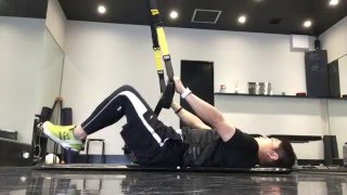 TRX ベントレッグレイズ  【Impactgym】札幌加圧トレーニング・パーソナル・ピラティス・ストレッチ・ダイエット・筋トレ