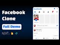 Mobile UI Facebook Clone: NextJS , Firebase , React, Typescript & Tailwind - Full Demo