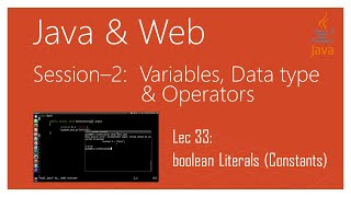 boolean Data Type in Java | boolean Literals (Constants) in Java