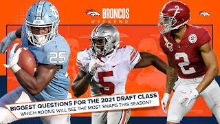 Which Broncos rookies will play the most snaps in 2021? | Broncos Weekend