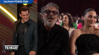 Inshallah 😬 Salman Khan takes a dig at Sanjay Leela Bhansali | 68th Filmfare Awards 2023